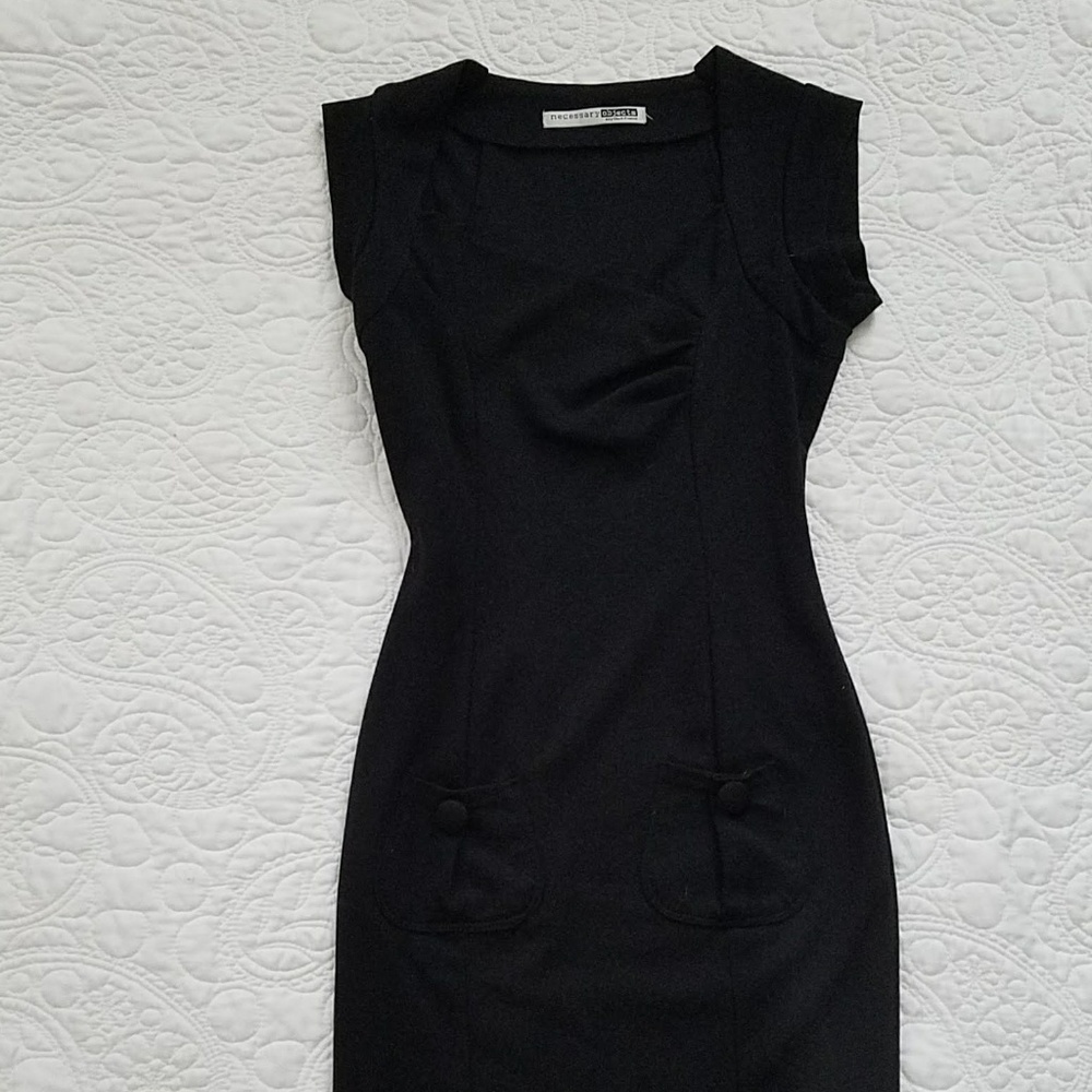 Necessary Objects Black Fitting Dress - image 2